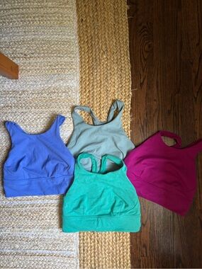 Bundle of Lululemon Wunder Train Longline Sports Bras size 6